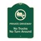 Signmission Designer Series-Private Driveway. No Trucks No Turnaround, 24" x 18", G-1824-9779 A-DES-G-1824-9779 - alternate 1